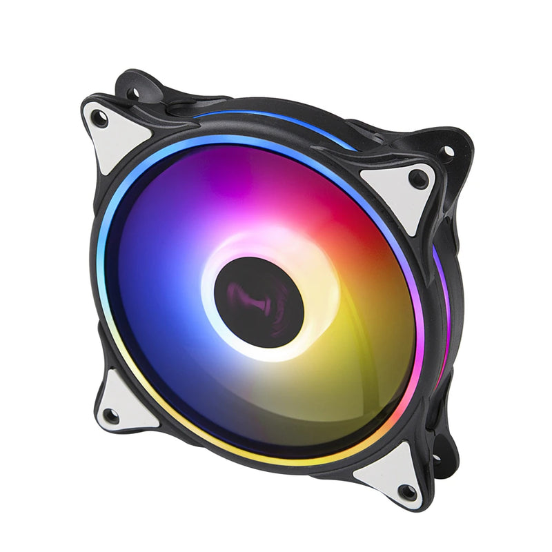 KINGSTER Kit 3 colorido 120 mm RGB PC gabinete ventilador cooler cooler Led RGB