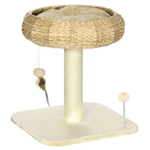 51cm Cat Tree Kitty Activity Centre w/ Top Bed, Toy Ball, Sisal Scratching Post *SHIPS WITHIN UK ONLY*